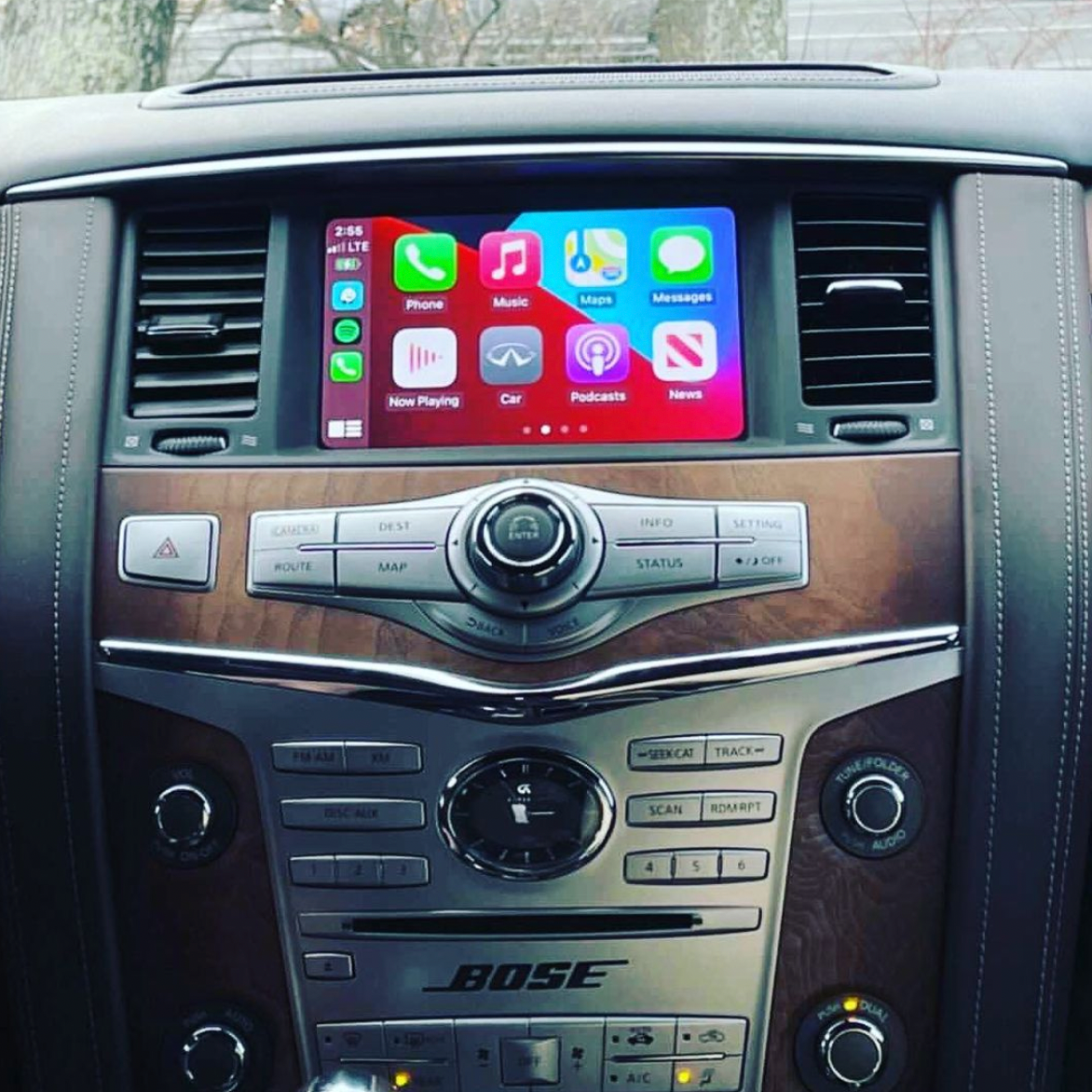 Upgrade Nissan Patrol Armada Factory Stereo Apple CarPlay