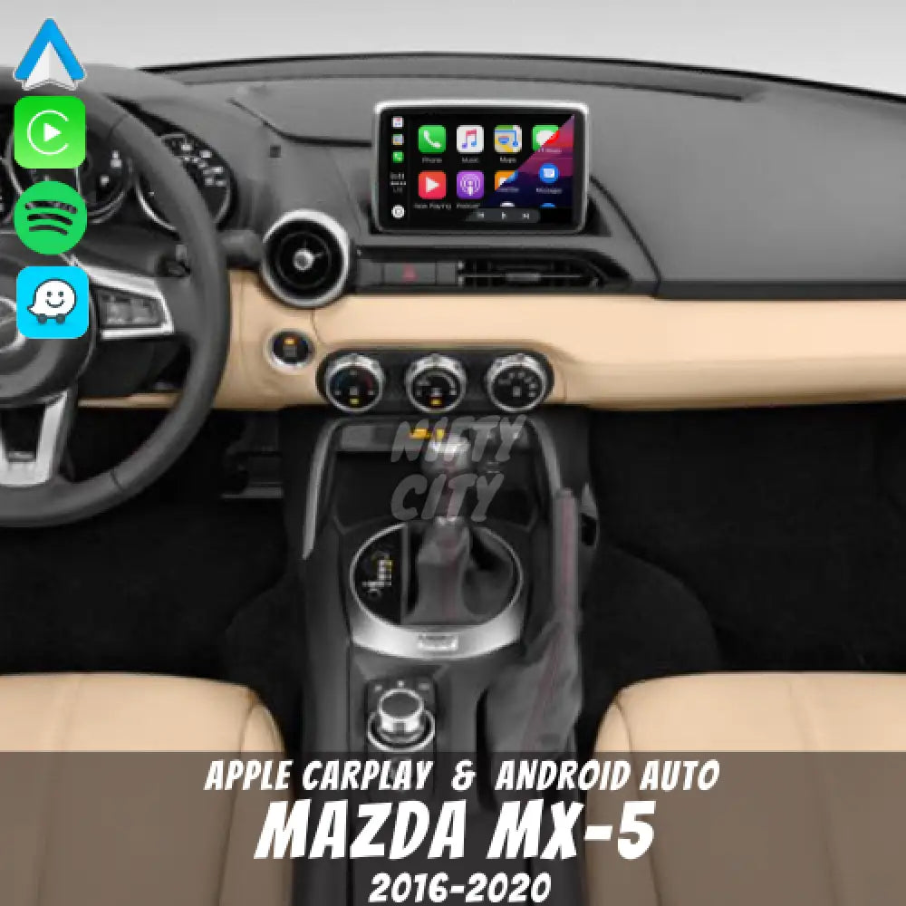 Mazda MX-5 2016-2020 Apple CarPlay & Android Auto OEM Integration