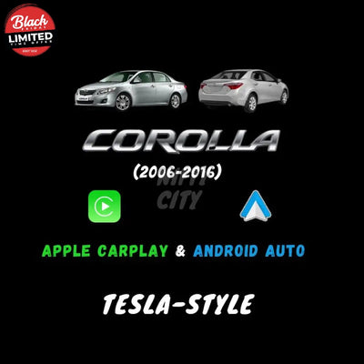 Toyota Corolla 2006-2016 Apple CarPlay & Android Auto Tesla-Style - Nifty City