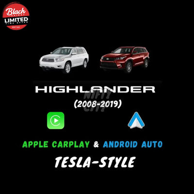 Toyota Highlander 2008-2019 Apple CarPlay & Android Auto Tesla-Style - Nifty City