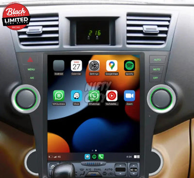 Toyota Kluger 2008-2014 Apple CarPlay & Android Auto Tesla-Style - Nifty City